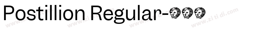 Postillion Regular字体转换